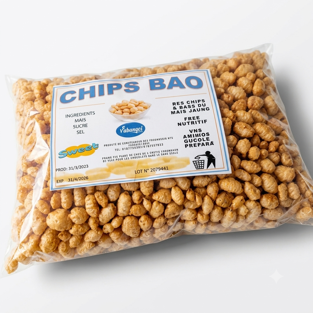 Chips à base de maïs