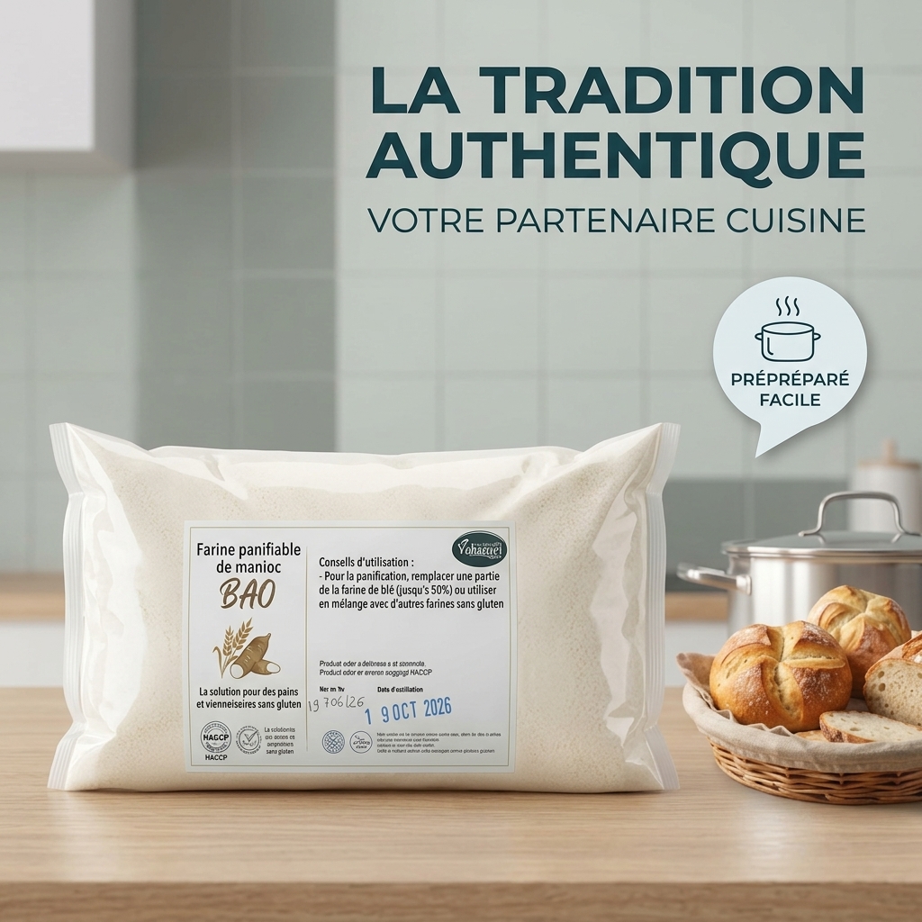 Farine panifiable de manioc 1 kg