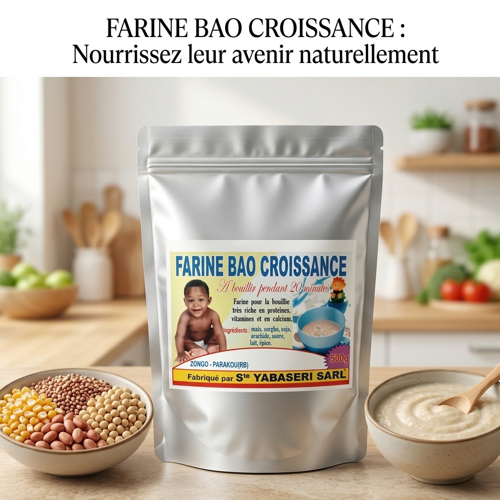 Farine croissance ordinaire 500g & 1kg