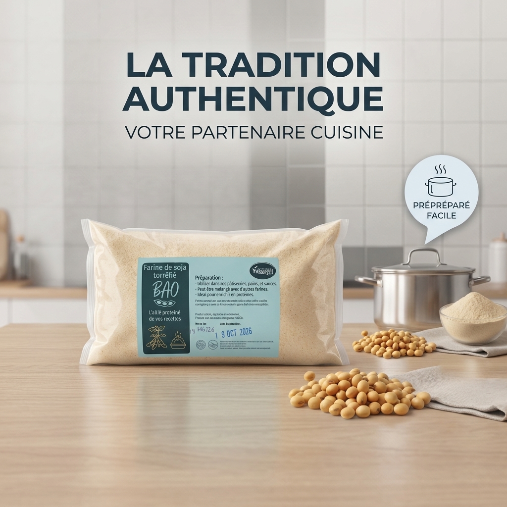 Farine de soja torréfié 1 kg