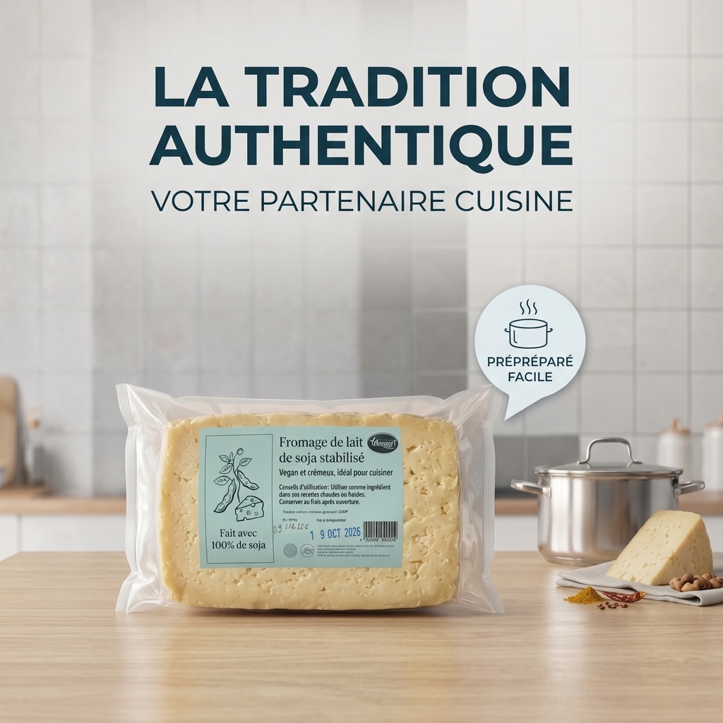 Fromage stabilisé de lait de soja